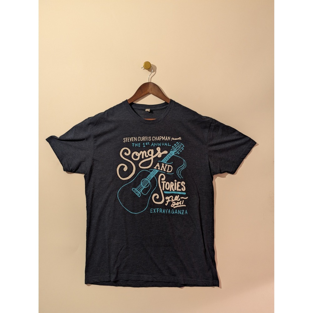 Next Level Steven Curtis Chapman Shirt Mens XL Blue Excellent 2011 Tour Band Tee